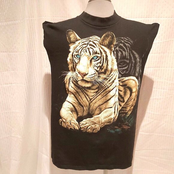 Power Pro Oneita Cliff Bonamie Silkmasters Tiger Short Sleeve Shirt LARGE-VTG - Picture 3 of 10